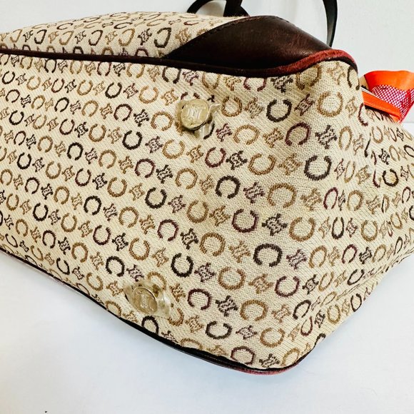 AUTHENTIC CELINE MONOGRAM TOTE BAG VINTAGE CE00/22 MADE IN ITALY - Picture 12 of 16